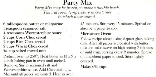 Recipes chex mix