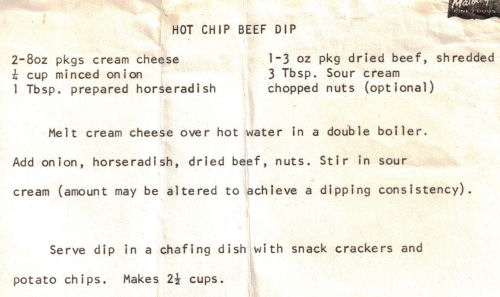 Recipes for chip dip
