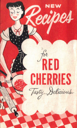 New Recipes For Red Cherries - Vintage Booklet - Click To View Larger