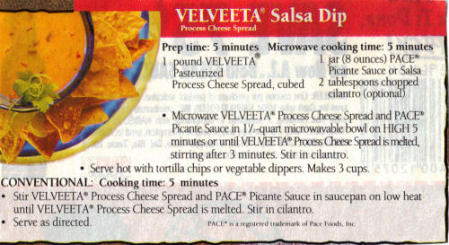 Velvetta cheese dip recipe
