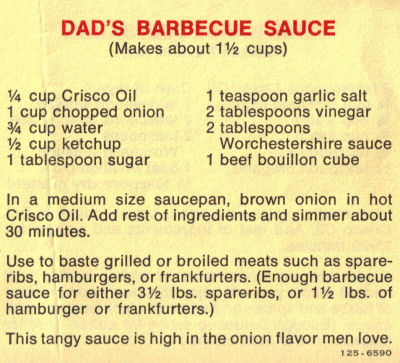 Barbacue sauce recipes