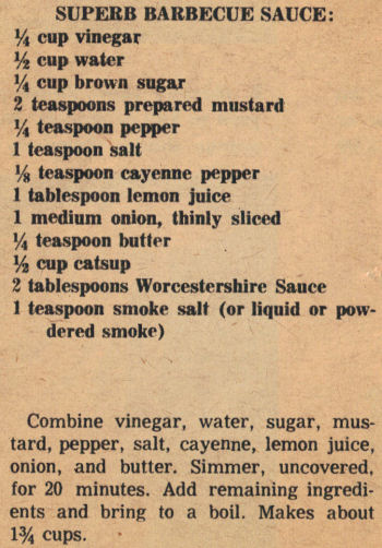 Barbacue sauce recipes