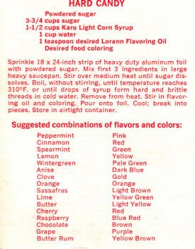 Recipes Candy