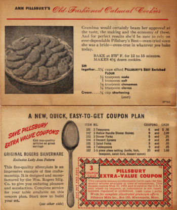  Fashioned Oatmeal on Old Fashioned Oatmeal Cookies     Vintage Recipe Card   Recipecurio