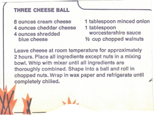 Three Cheese Ball Clipping Picture