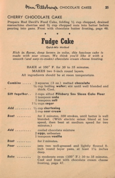 Page 25 - Fudge Cake Recipe - Click To View Larger