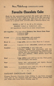 Page 28 - Favorite Chocolate Cake Recipe - Click To View Larger