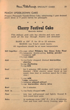Page 39 - Cherry Festival Cake Recipe - Click To View Larger