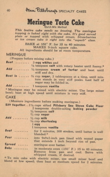 Page 40 - Meringue Torte Cake Recipe - Click To View Larger