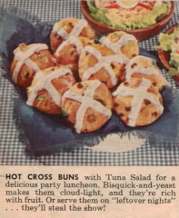 Hot Cross Buns - 1959 Betty Crocker