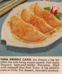 Tuna Griddle Cakes - Betty Crocker 1959