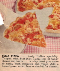 Tuna Pizza - Betty Crocker 1959