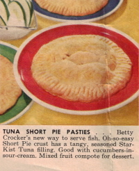 Tuna Short Pie Pasties - Betty Crocker 1959