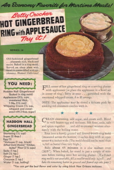 Betty Crocker Wartime Meals - Series No. 14