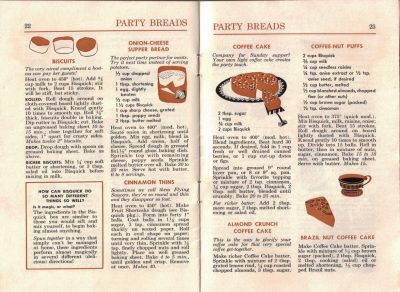 Party Breads – Vintage Betty Crocker’s Bisquick Party Book ...