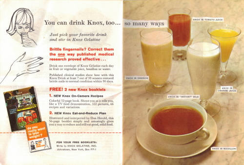 You Can Drink Knox Too - Fabulous Foods That Are Fun To Fix - Knox Gelatine