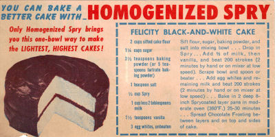 Felicity Black & White Cake Recipe