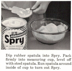 Dip Rubber Spatula Into Spry