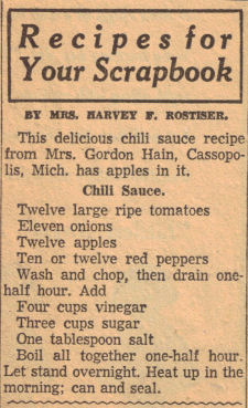 Vintage Chili Sauce Recipe