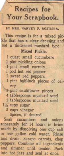 Mixed Pickle Recipe Clipping