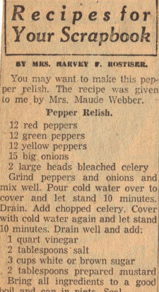 Pepper Relish Recipe