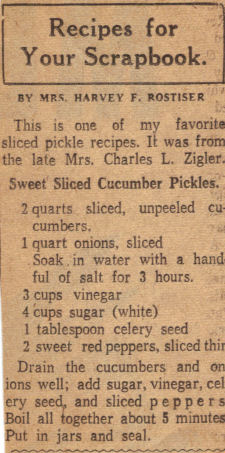 Sweet Sliced Cucumber Pickles Clipping