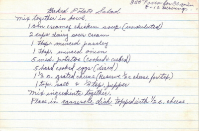 Baked Potato Salad Recipe - Click To View Larger
