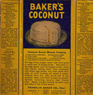 Coconut Vintage Recipes - Click To View Larger