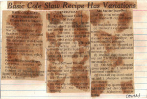 Basic Cole Slaw Recipe & Variations - Click To View Larger