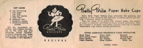 Vintage Betty Brite Muffins & Cupcakes Recipe Folder