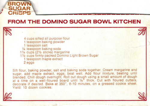 Brown Sugar Crisps Cookie Recipe