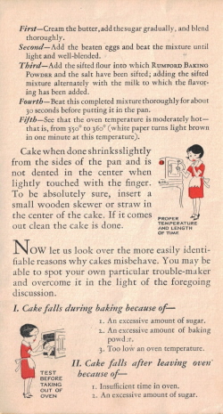 Page Three - Cake: Good..Better...Best Vintage Pamphlet