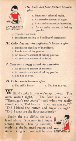 Page Four - Cake: Good..Better...Best Vintage Pamphlet