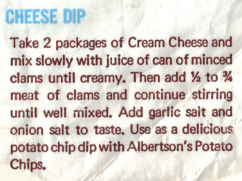 Cheese Chip Dip Recipe Clipping