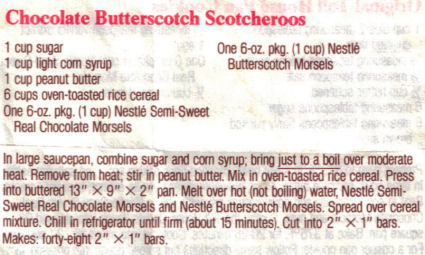 Chocolate Butterscotch Scotcheroos Recipe