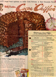 Vintage Cocoa Chiffon Cake - Click To View Larger