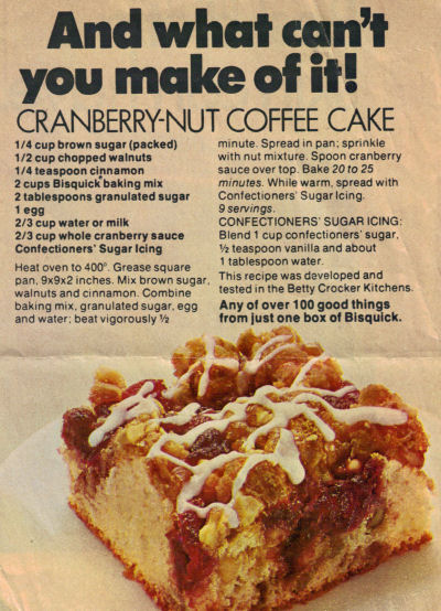 Cranberry-Nut Coffee Cake Recipe