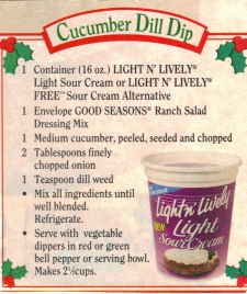 Cucumber Dill Dip Recipe