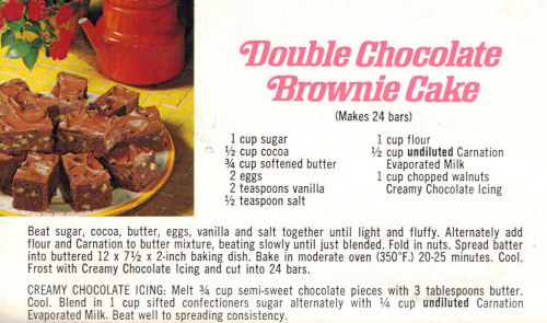 Double Chocolate Brownie Cake Recipe