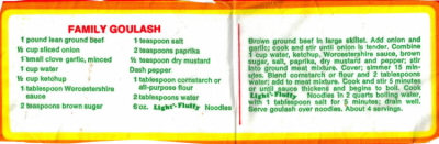 Family Goulash Recipe Clipping - Click To View Large