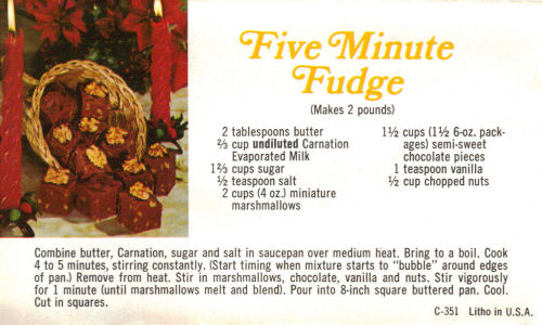 Five Minute Fudge Recipe