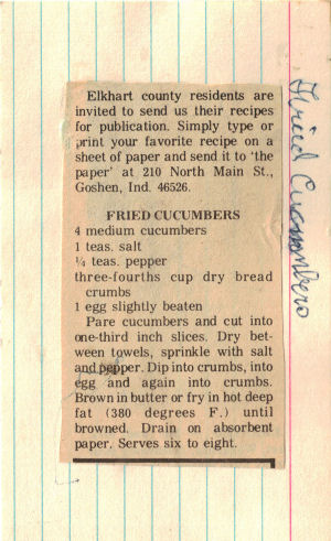 Fried Cucumbers Recipe
