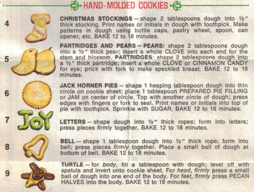 Hand Molded Cookies Instructions