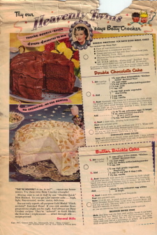 Heavenly Twins Cake Recipe Advertisement - Click To View Larger