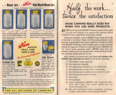 Vintage Home Canning Guide - Click To View Larger