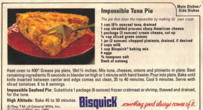 Impossible Tuna Pie Recipe