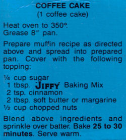 Jiffy Coffee Cake Recipe