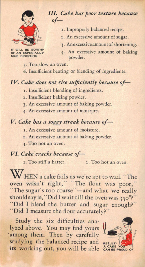 Cake: Good..Better…Best: Vintage Pamphlet « RecipeCurio.com