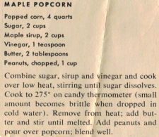 Maple Popcorn Recipe
