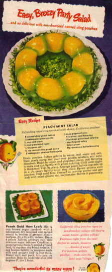 Peach Mint Salad Recipe - Click To View Larger